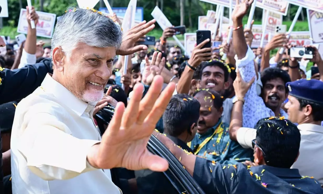 Naidu Pledges Balanced Focus on Welfare and Development, Announces Aquaculture University for Narsapuram