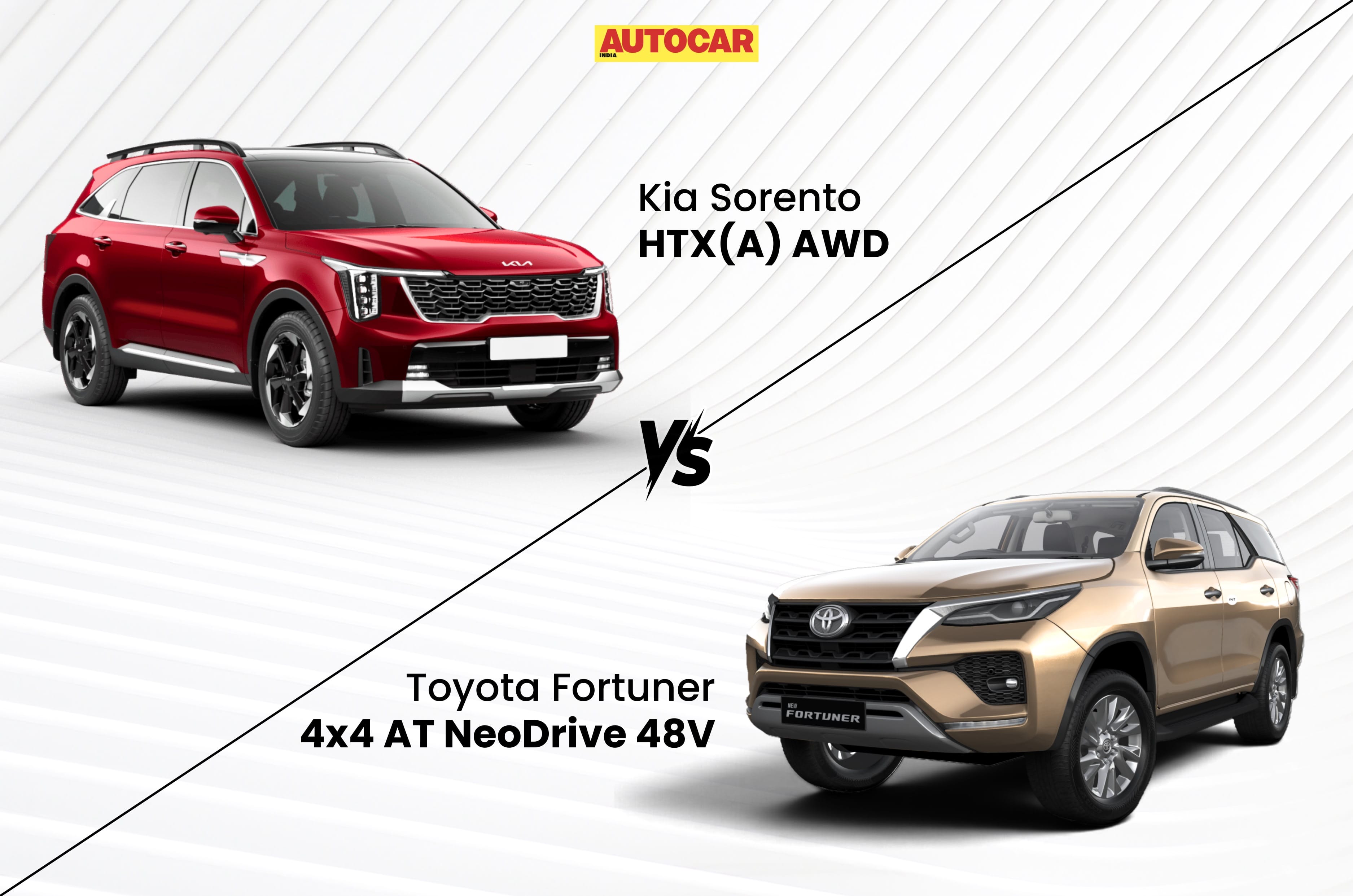 Comparing Flagship Diesel SUVs: Kia Sorento HTX(A) vs Toyota Fortuner 4x4 AT Neo Drive 48V
