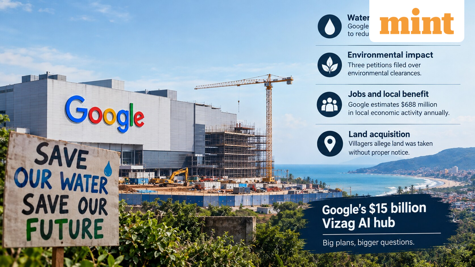 Google Chooses Air‑Cooling for $15 B Visakhapatnam AI Hub Amid Water and Land Concerns