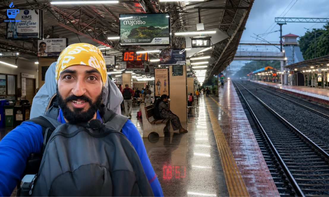 Punjabi Traveller Praises Kasaragod Railway Station’s Cleanliness, Video Goes Viral
