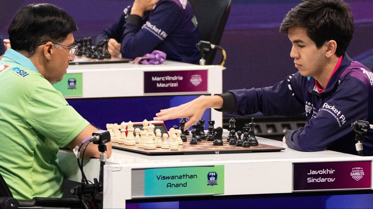 Anand Suffers Time Loss to Sindarov After Rejecting Draw Offer in Global Chess League