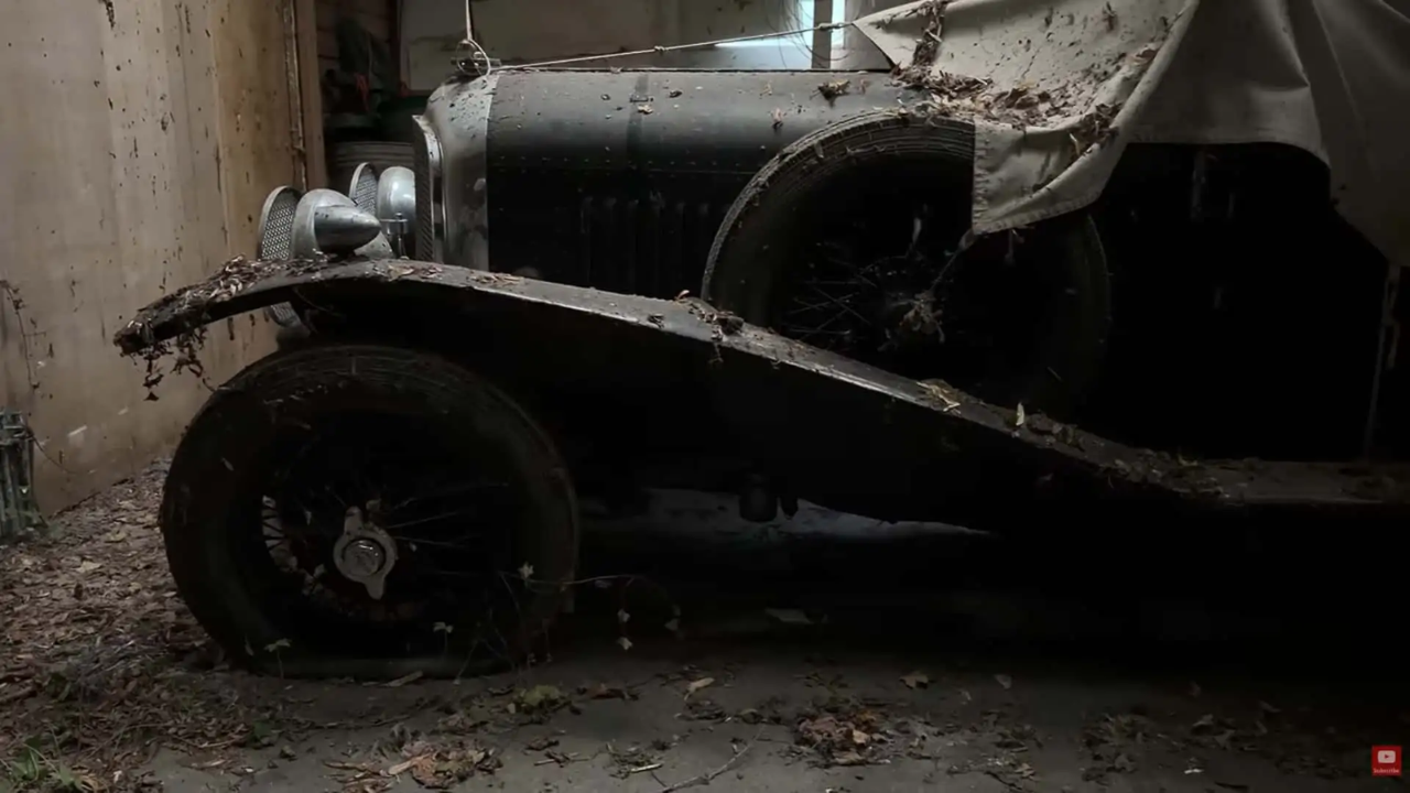 1928 Bentley 4.5 Litre Sports Tourer Discovered in Abandoned Barn, Identity Yet to Be Confirmed