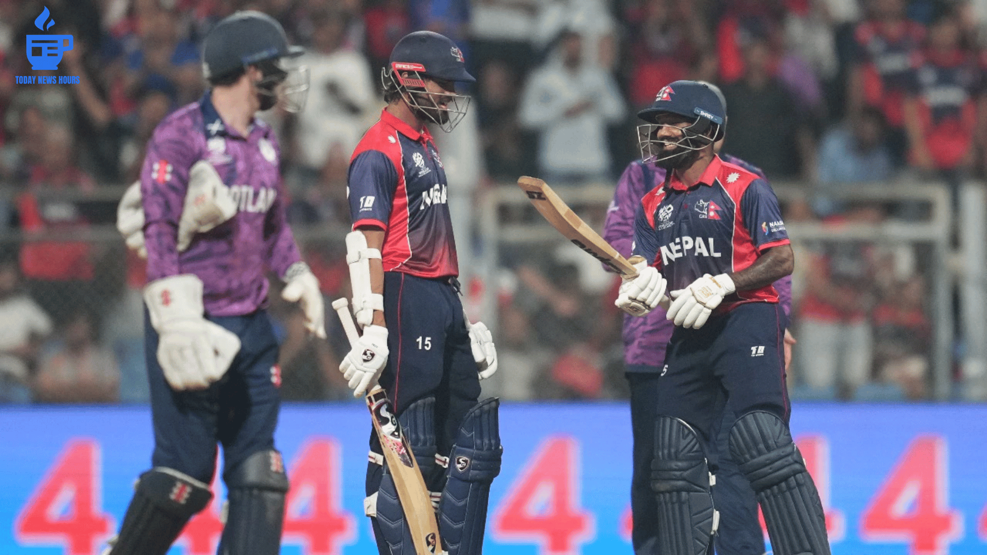 Nepal Stun Scotland in T20 World Cup 2026 Thriller at Wankhede, Fanatical Crowd Turns Stadium Red
