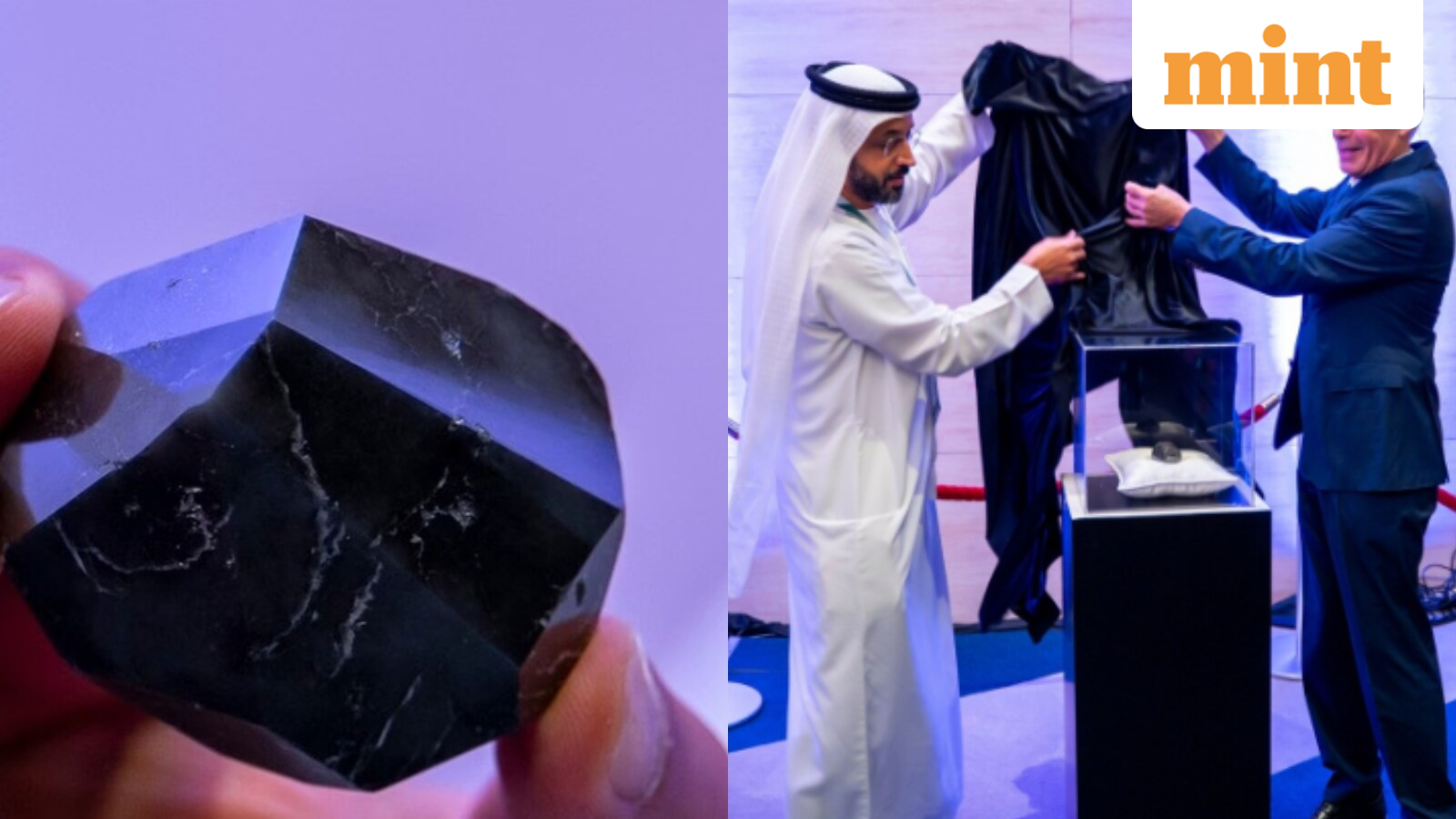 888‑Carat Black Diamond ‘Infinity’ Debuts at Dubai Conference After 50 Years of Transformation
