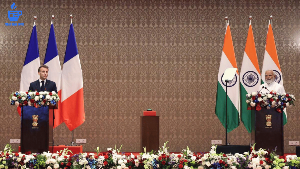 PM Modi and Emmanuel Macron Share Warm Mumbai Car Ride Moment Strengthening India France Ties
