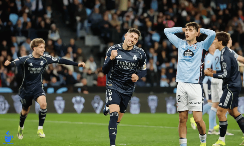 Federico Valverde’s Stoppage-Time Goal Gives Real Madrid 2-1 Win Over Celta Vigo